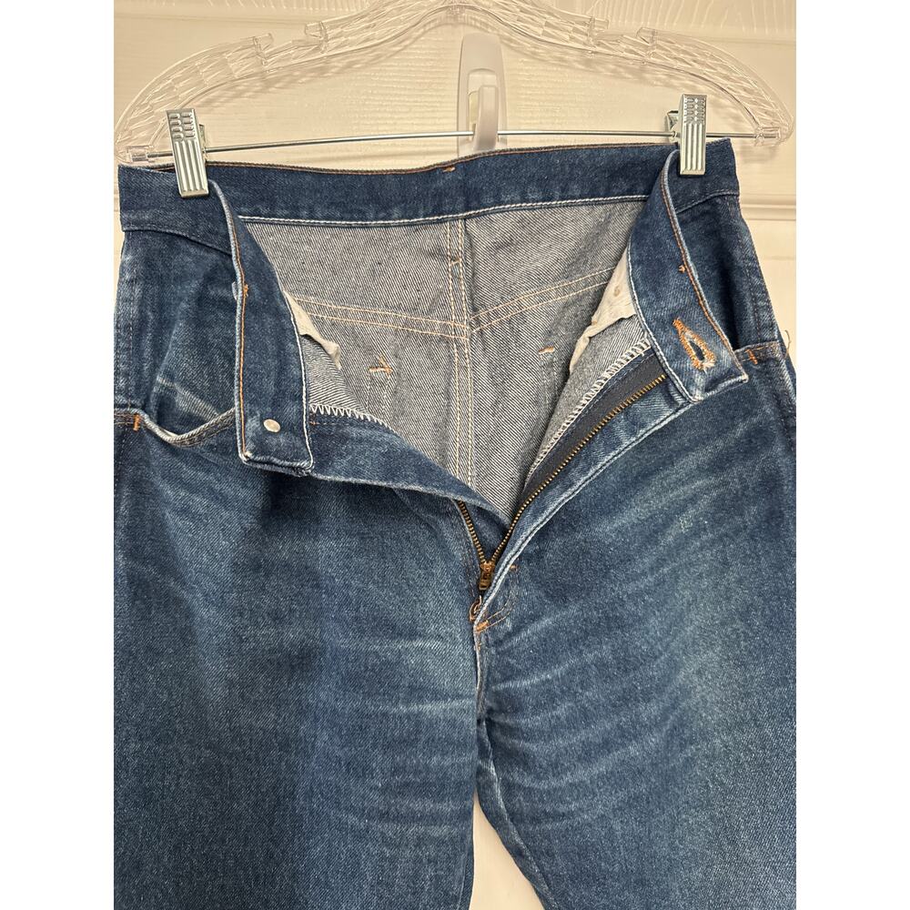 Vintage Y2K Rustler dark blue bootcut high waisted jeans waist 33X32 - Picture 12 of 15